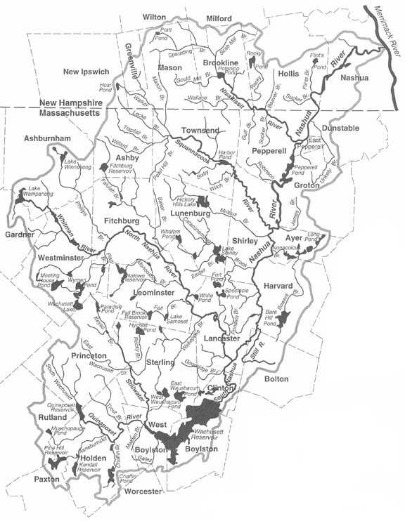 Nashua River Map